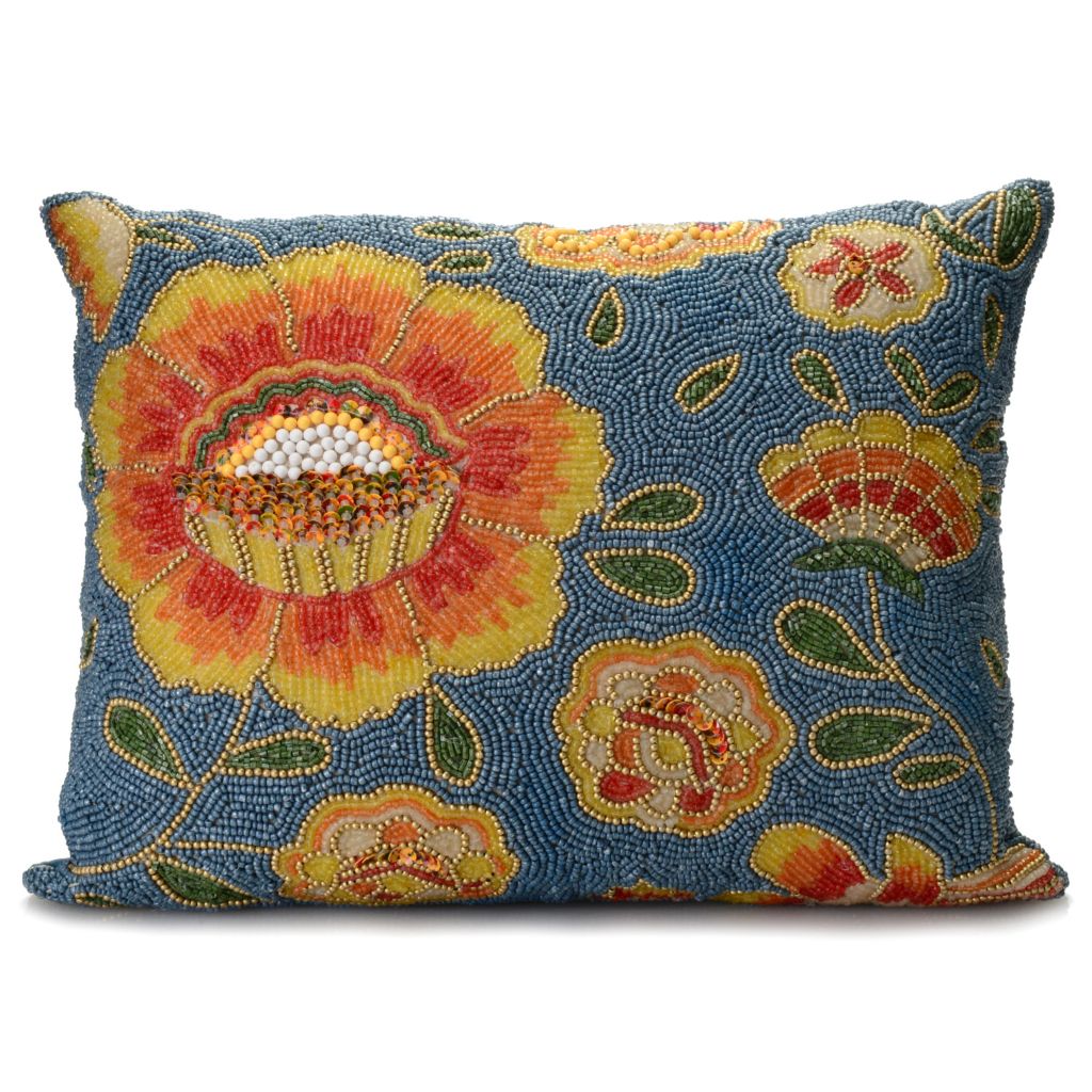 Mackenzie Childs Shalimar 12 X 16 Handmade Lumbar Pillow Evine