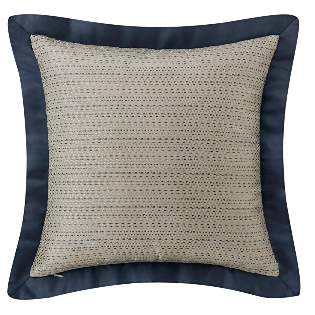 Waterford Everett Teal 16 Square Decorative Pillow Shophq