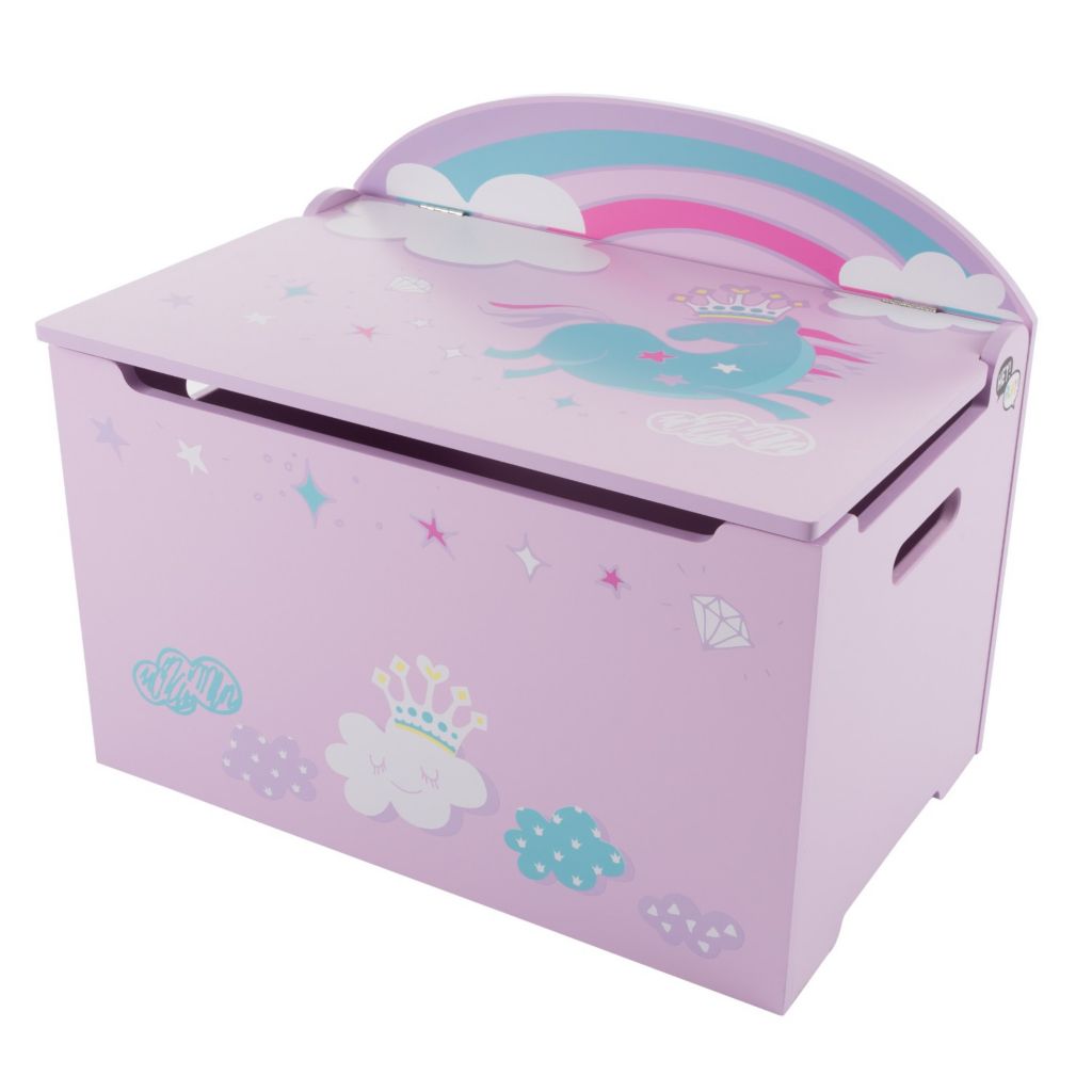 Hey Play Choice Of Color Kids Toy Box Bench Shophq