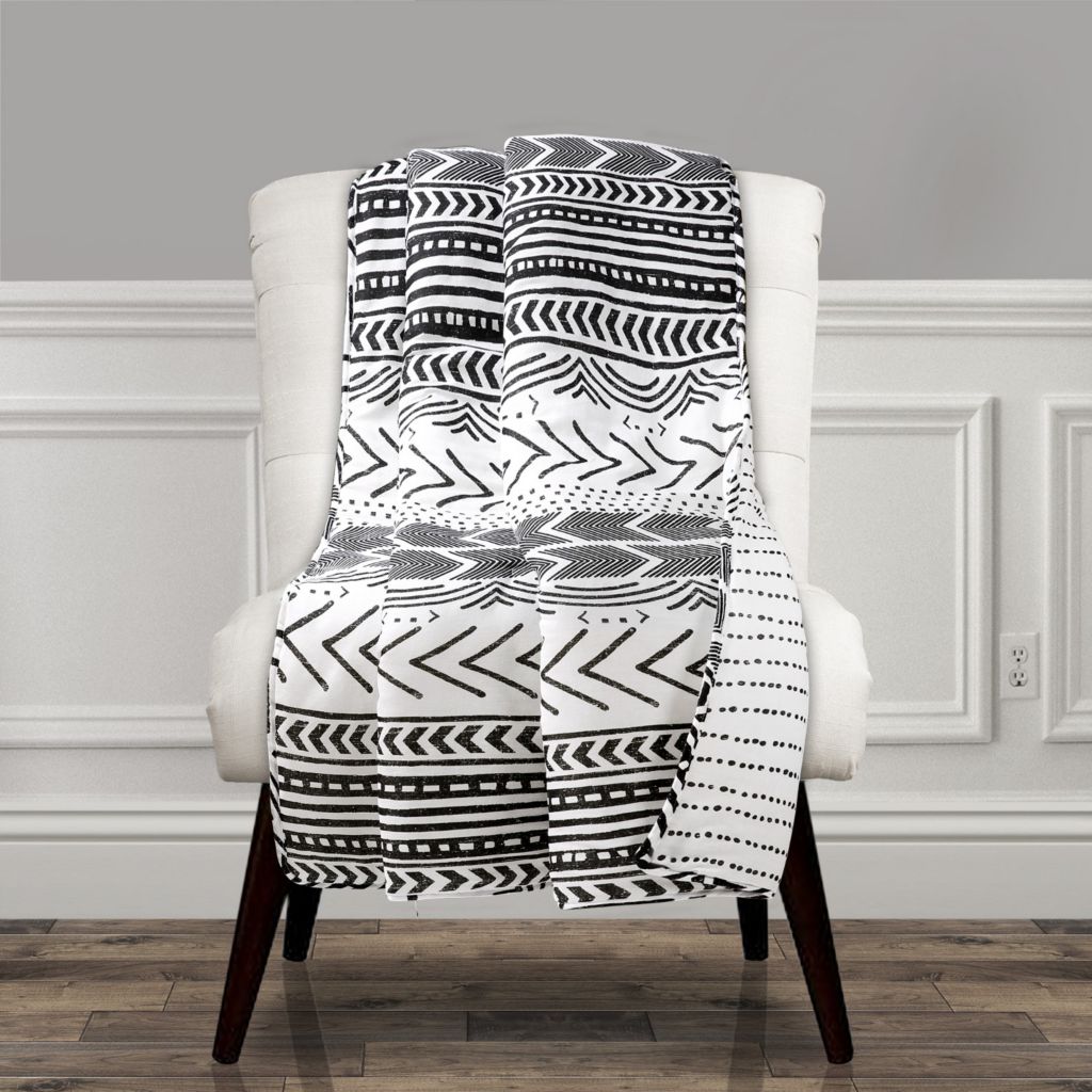 Lush Decor Hygge 60 X 50 Geometric Print Decorative Throw Shophq