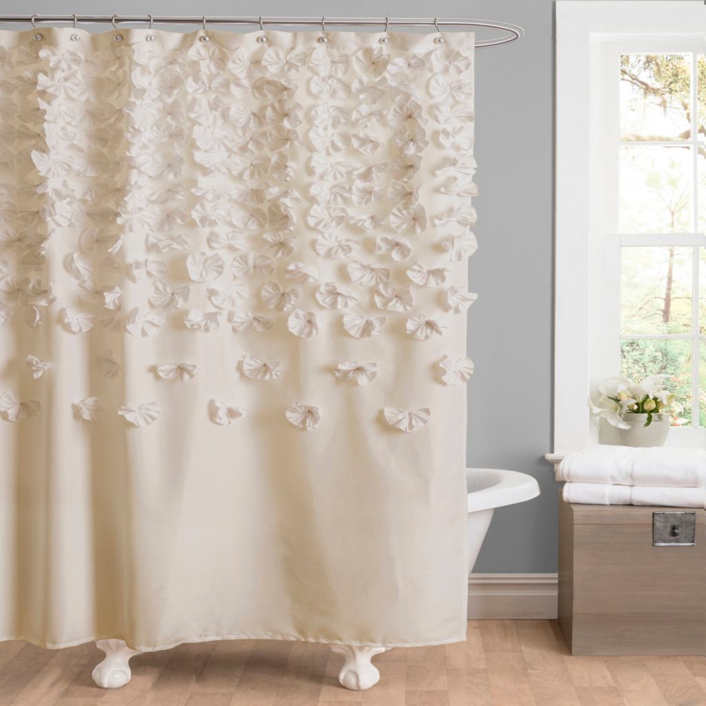 Lush Decor Lucia 72 Floral Shower Curtain Shophq
