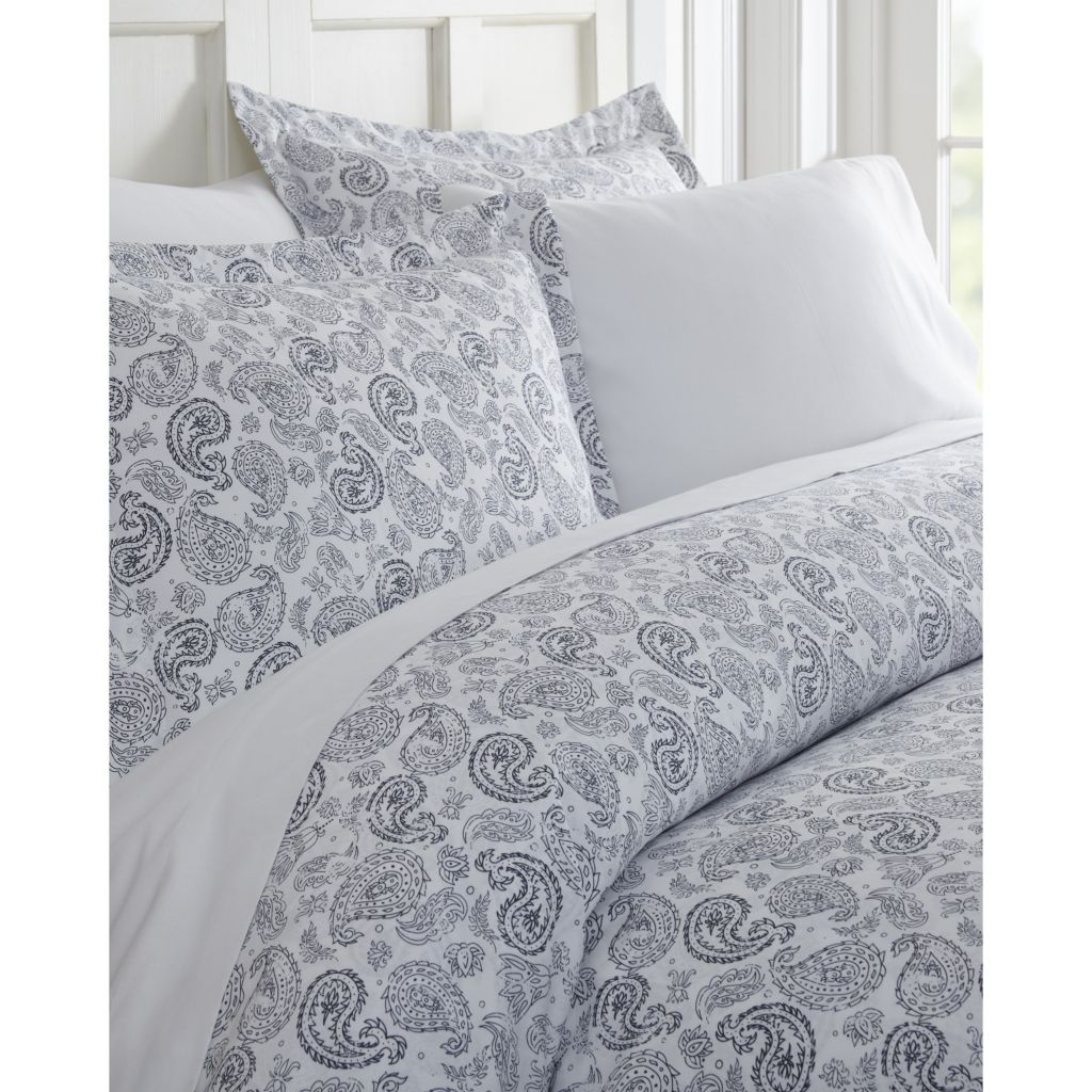 Home Collection Premium Ultra Soft Paisley Print 3 Piece Duvet