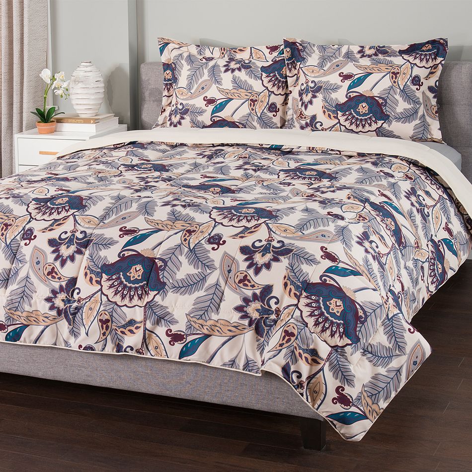 Cozelle® "Jewel" Microluxe™ Reversible 3Piece Comforter Set