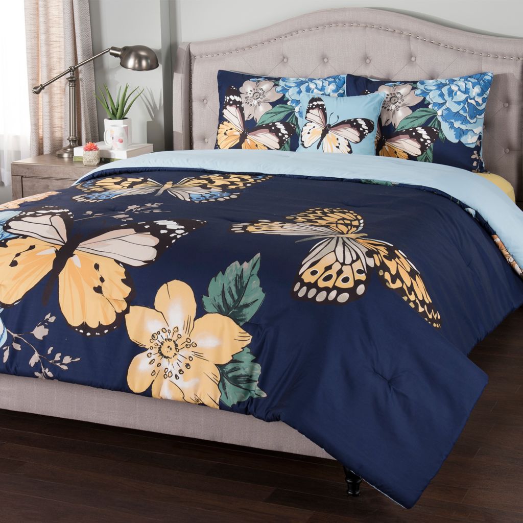 Cozelle Ariana Microluxe 4 Piece Comforter Set Shophq