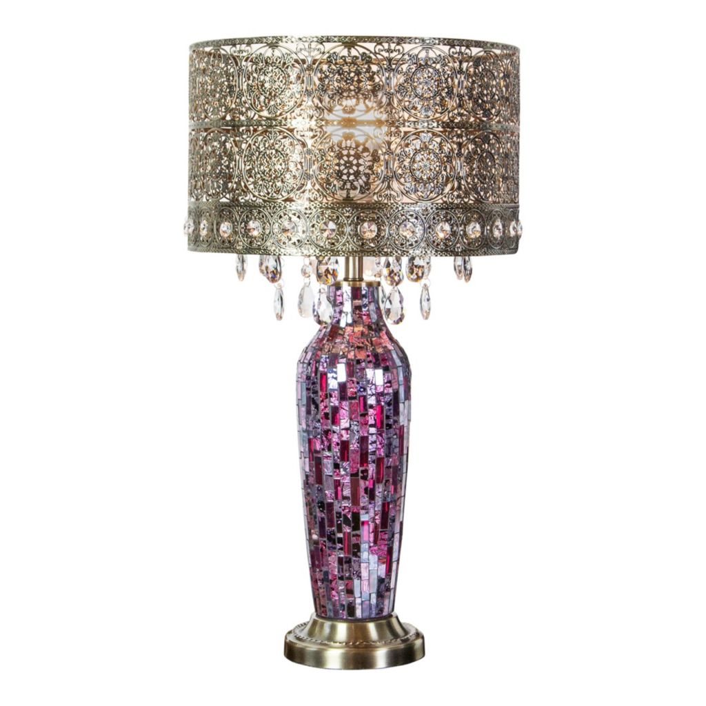 Style At Home With Margie Bohemian Bazaar 25 Crystal Accented Mosaic Table Lamp