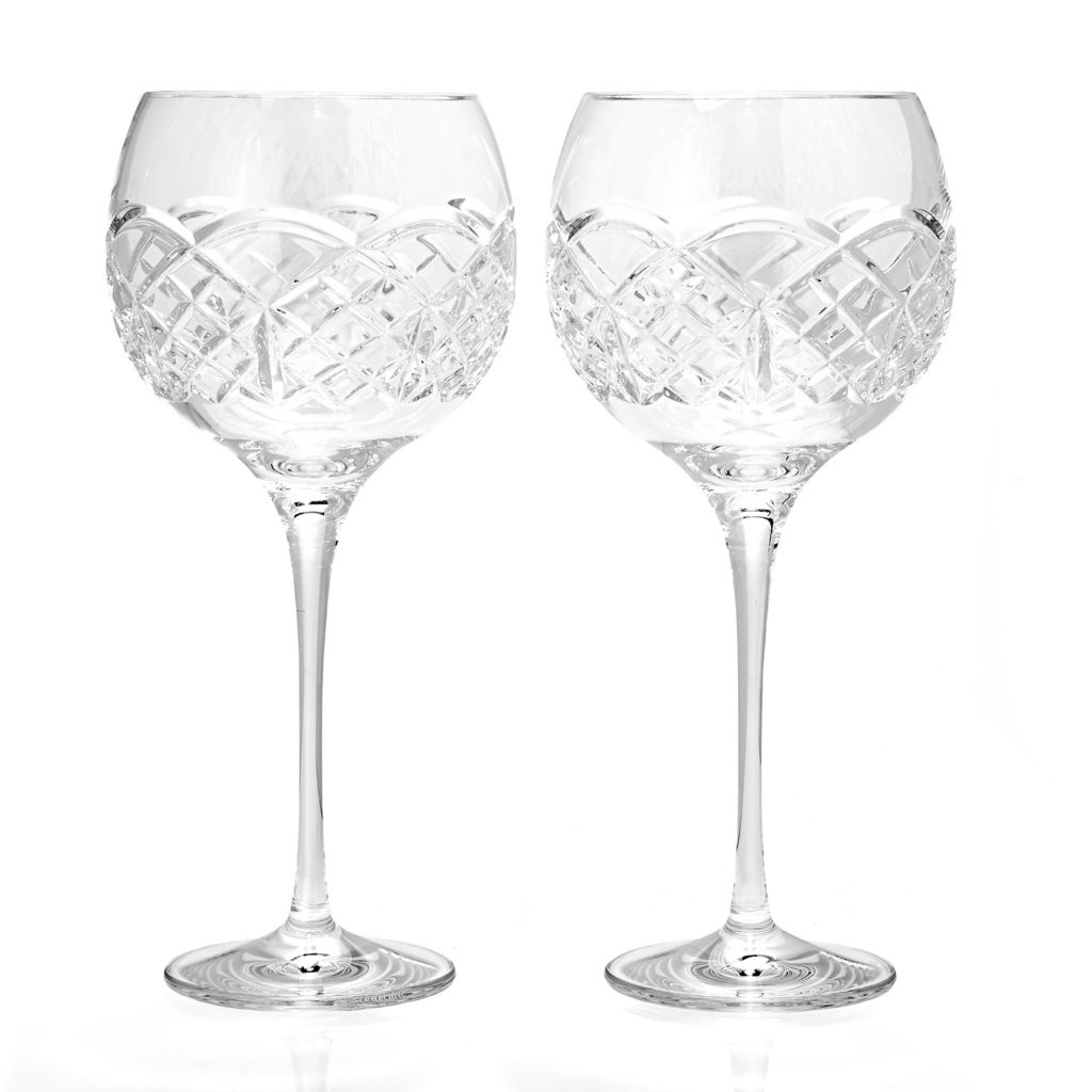 Waterford Crystal Kieran Set Of 2 18 Oz Balloon Wine Glasses