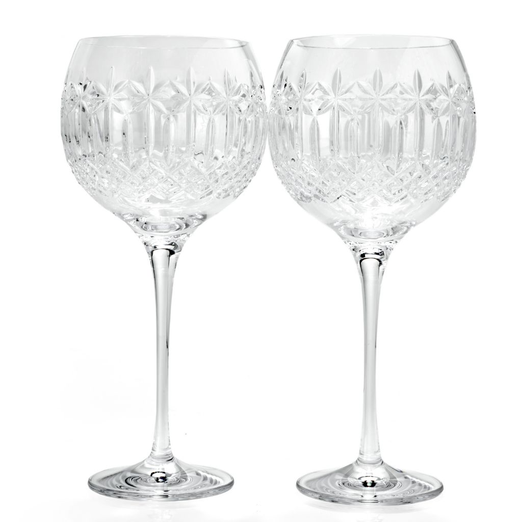 Waterford Crystal Balmoral Set Of 2 16 Oz Balloon Wine Glasses