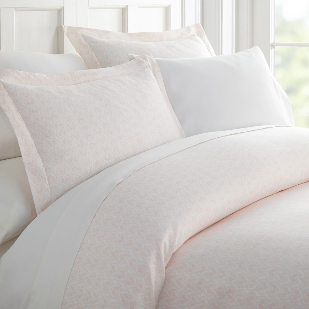 Home Collection Premium Ultra Soft Pink Print 3 Piece Duvet Cover