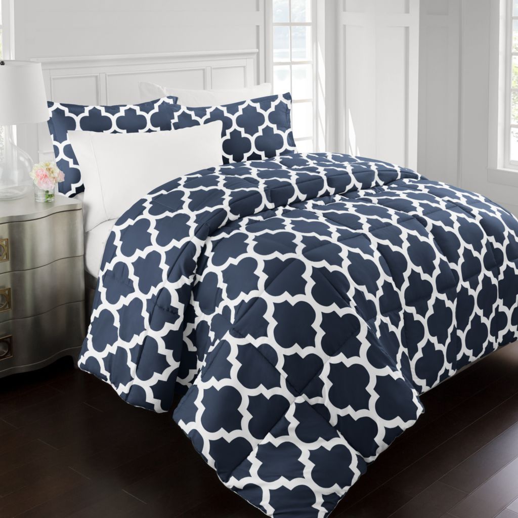 Home Collection Down Alternative Quatrefoil Pattern Comforter Shophq