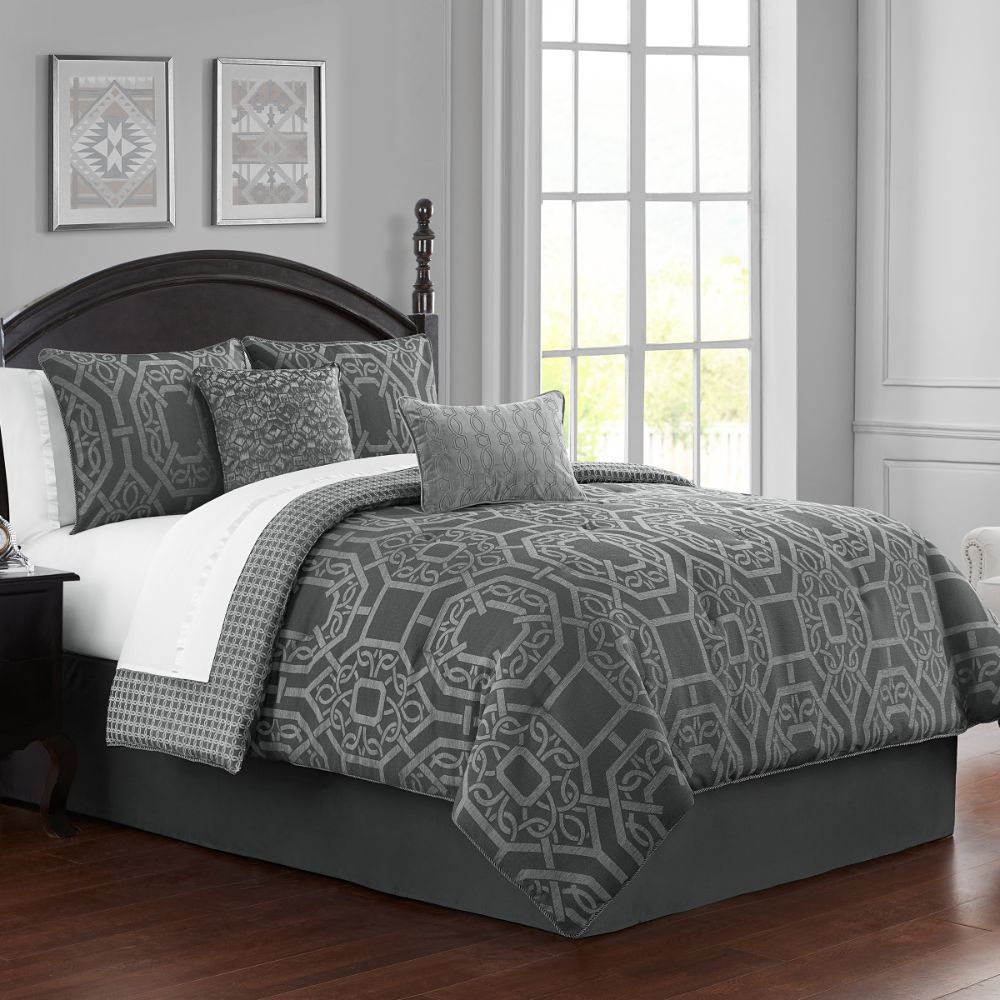 Waterford Liam Reversible 4 Piece Comforter Set Shophq