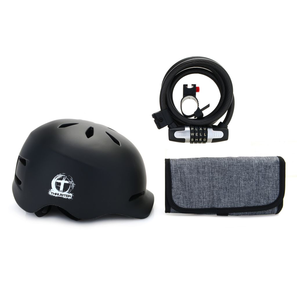 lock helmet to bicycle