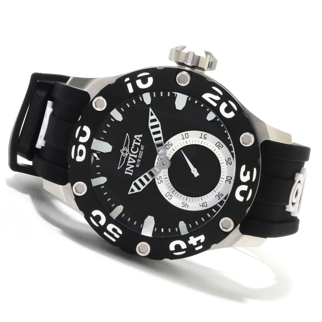 Invicta Men's 52mm Russian Diver Offshore Quartz Chronograph Strap