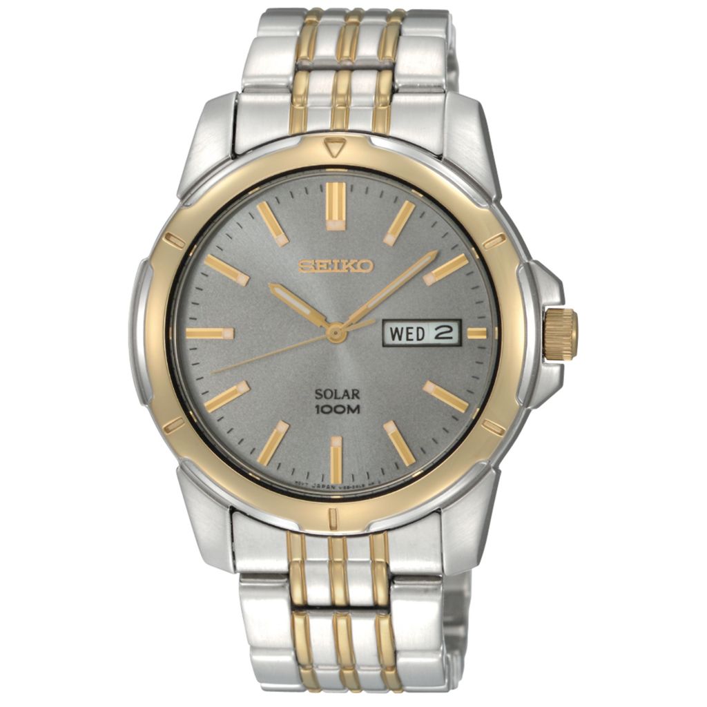 seiko day date solar