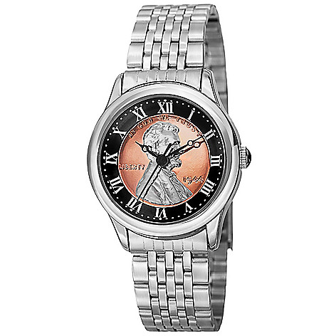 August Steiner Women's Quartz Commemorative Penny Dial Bracelet Watch on sale at August Steiner Women's Quartz Commemorative Penny Dial Bracelet Watch on sale at