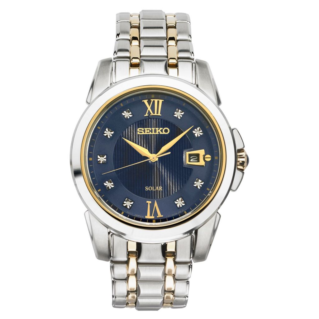 seiko le grand sport solar diamond set mens watch ssc514p