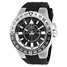 655-324 - Invicta Men's 52Mm Aviator Voyage Quartz Silicone Strap Watch W/ 3-Slot Dive Case - Image of product 655-324