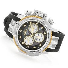 658-764 - Invicta Men's 50Mm Subaqua Poseidon Quartz Chronograph Mother-Of-Pearl Dial Silicone Strap Watch - Image of product 658-764