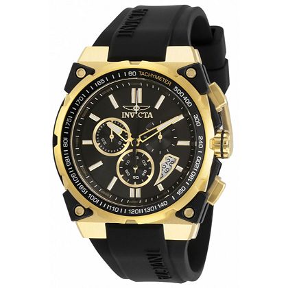 Invicta Innovation for less than $100 at ShopHQ | 659-280 Invicta Men's 47mm S1 Rally Quartz Chronograph Silicone Strap Watch w Helmet Case
