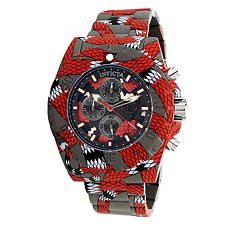 662-886 - Invicta Men's 52Mm Pro Diver Snake Edition Quartz Chronograph Hyrdoplated Bracelet Watch - Image of product 662-886