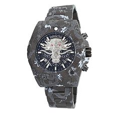 668-442 - Invicta Men's 52Mm Pro Diver Dragon Edition Quartz Chronograph Hyrdoplated Bracelet Watch - Image of product 668-442