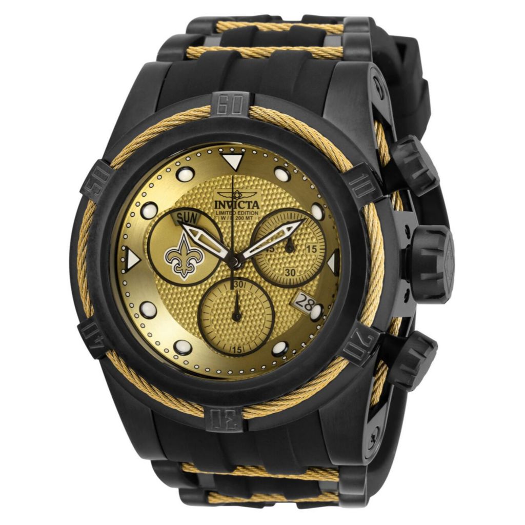 Invicta nfl men's 52mm bolt zeus quartz on sale chronograph silicone strap watch