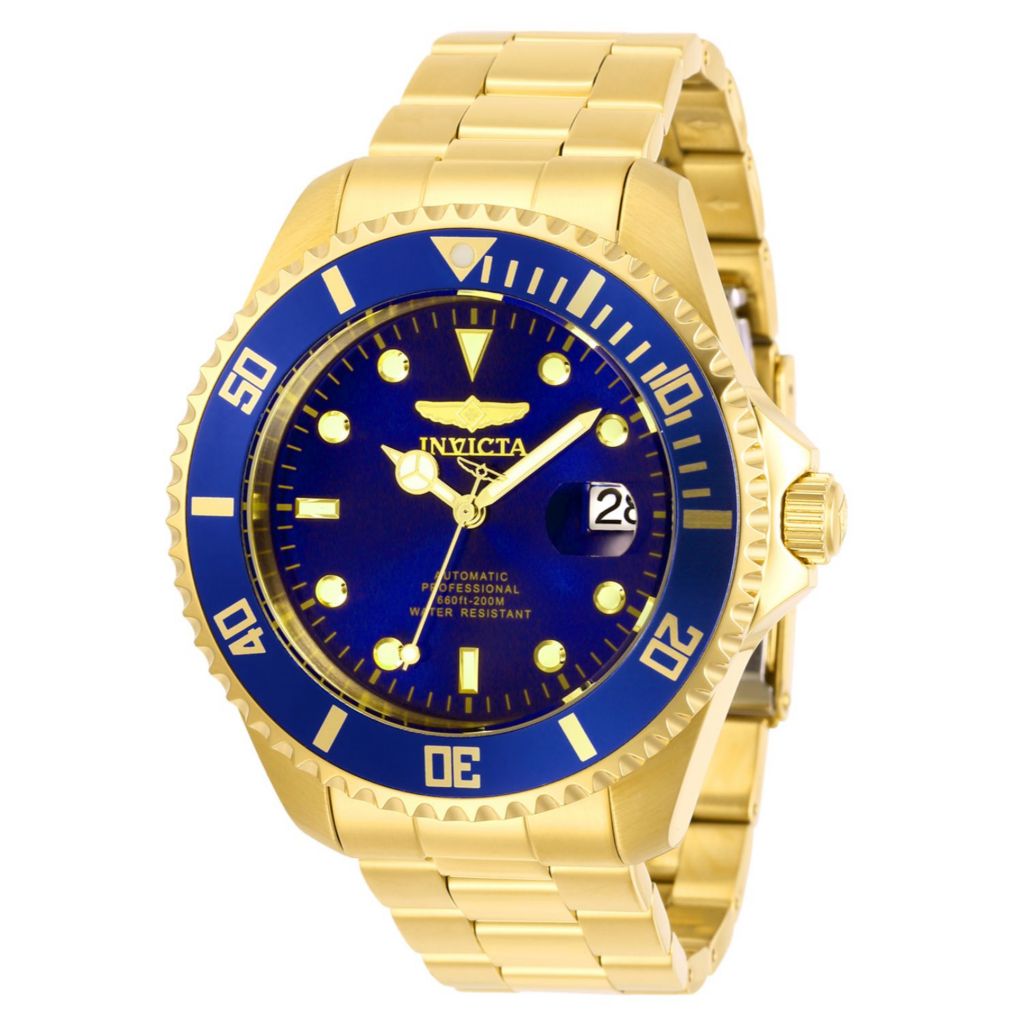invicta pro diver blue gold