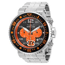 671-879 - Invicta Nfl Men's 52Mm Grand Pro Diver Quartz Chronograph Stainless Steel Bracelet Watch - Image of product 671-879