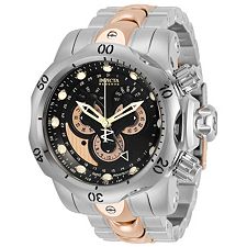 674-049 - Invicta Reserve Men's 52Mm Venom Swiss Quartz Chronograph Master Calendar Bracelet Watch - Image of product 674-049