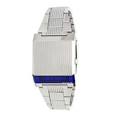 678-131 - Bulova Rectangular Computron Quartz Digital Display Stainless Steel Bracelet Watch - Image of product 678-131