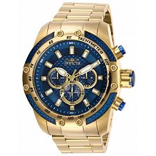 678-498 - Invicta Men's 50Mm Speedway Quartz Chronograph Stainless Steel Bracelet Watch W/ 8-Slot Dive Case - Image of product 678-498