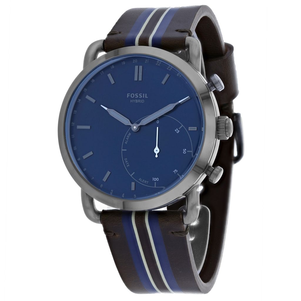 fossil hybrid smartwatch blue