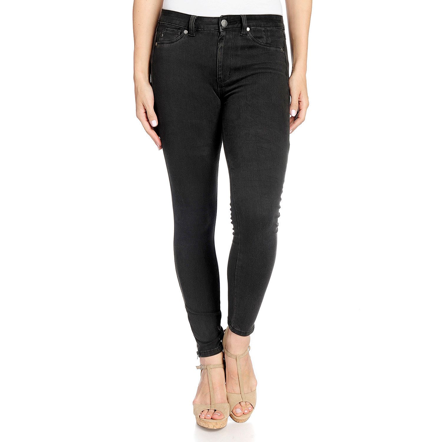 (ShopHQ) Kate & Mallory Asymmetrical Flounce Hem Top OR Jeans ...
