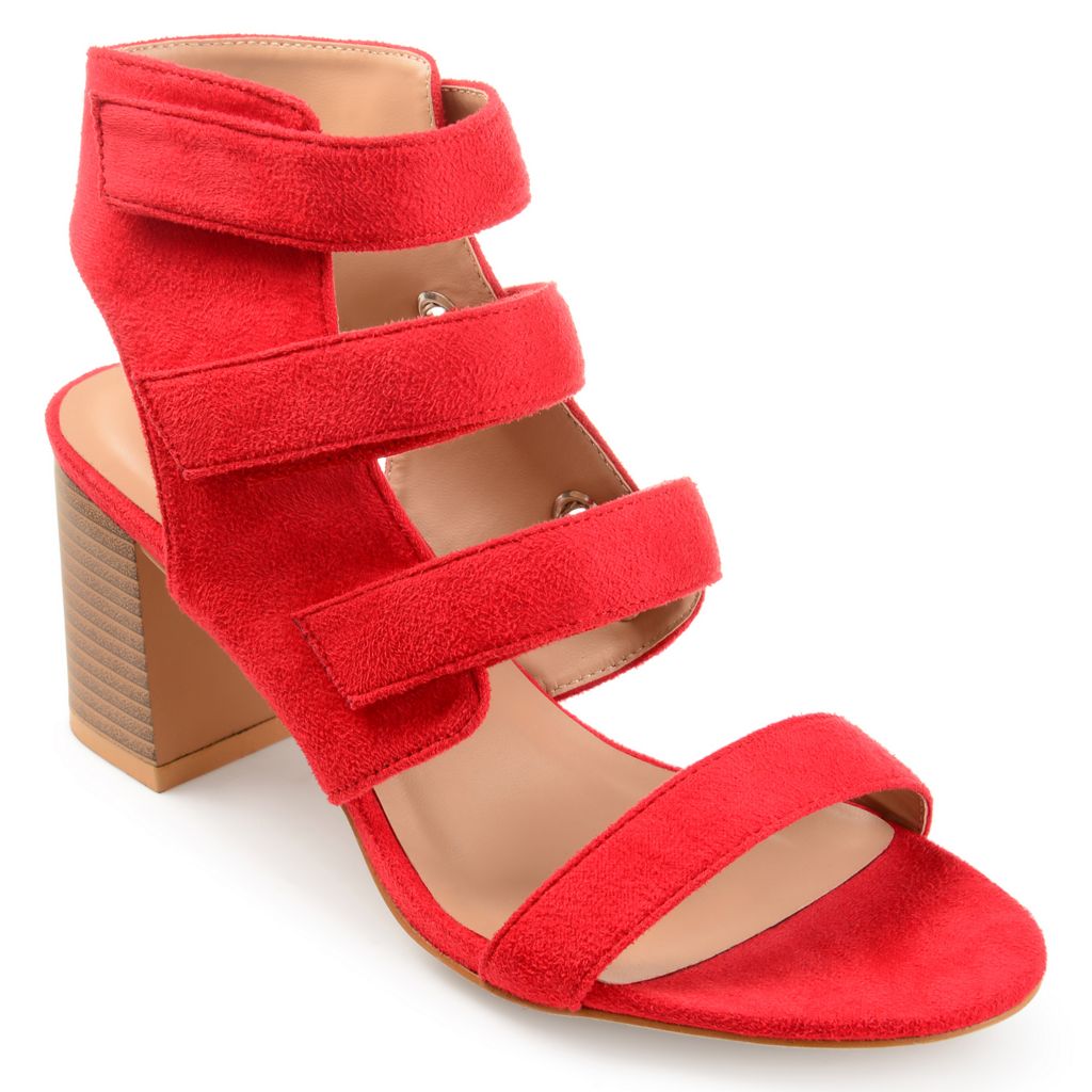 faux suede strappy sandals