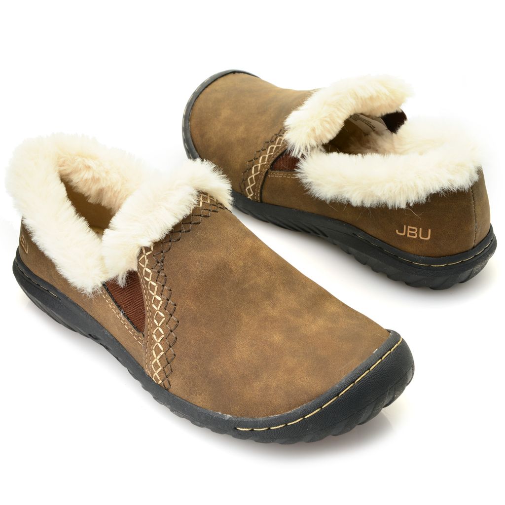 fur lined slip on shoes