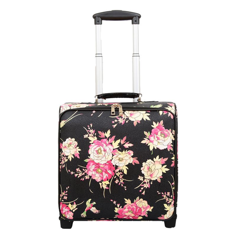 floral carry on