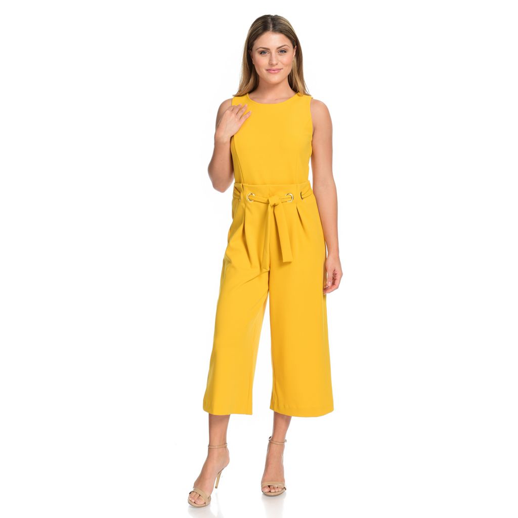 capri jumpsuit with sleeves