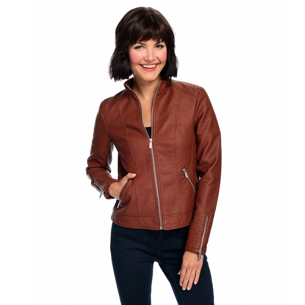oso casuals faux leather jacket