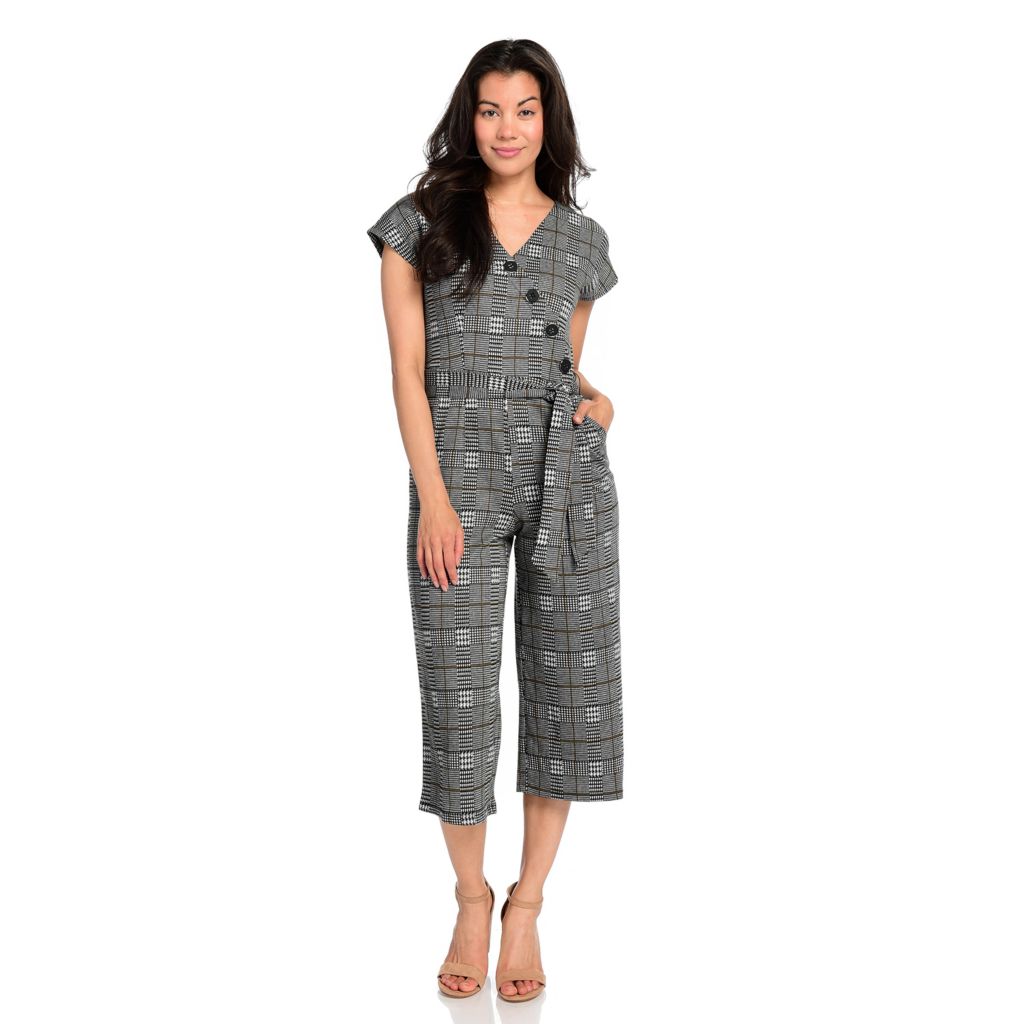 shoulder tie jumpsuit