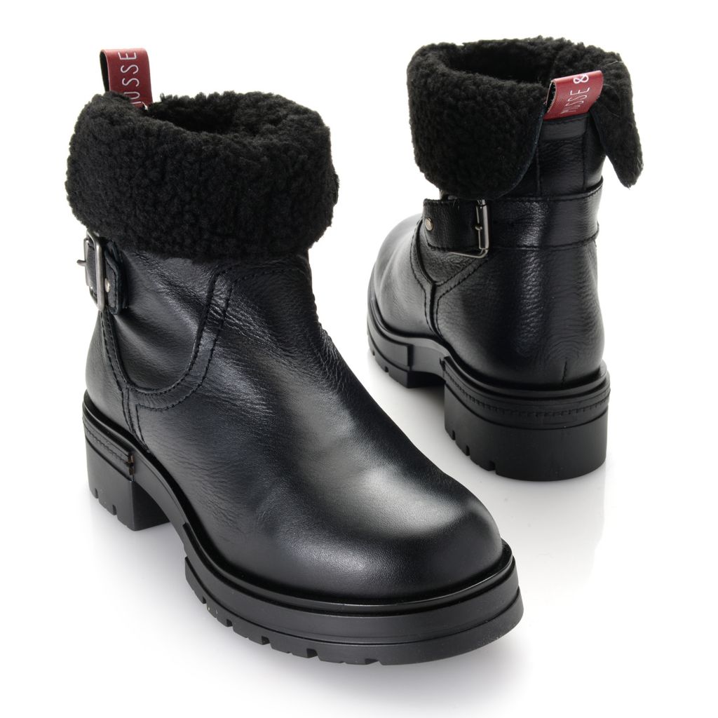sherpa lined ankle boots