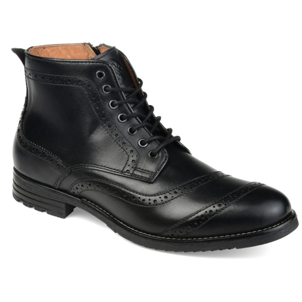 black brogue ankle boots