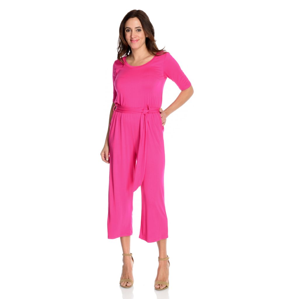 capri jumpsuit with sleeves