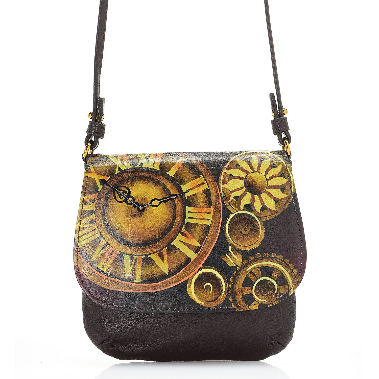Sharif HandPainted Leather Tote Bag w/ Crossbody Set