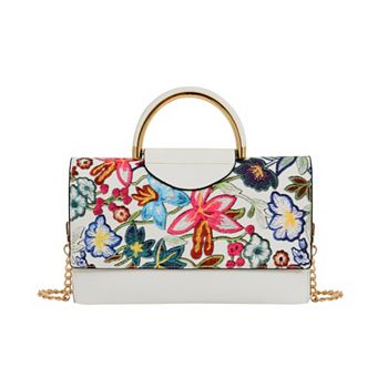 749-669 Mellow World Primerose Floral Clutch w Removable Chain Strap - 749-669