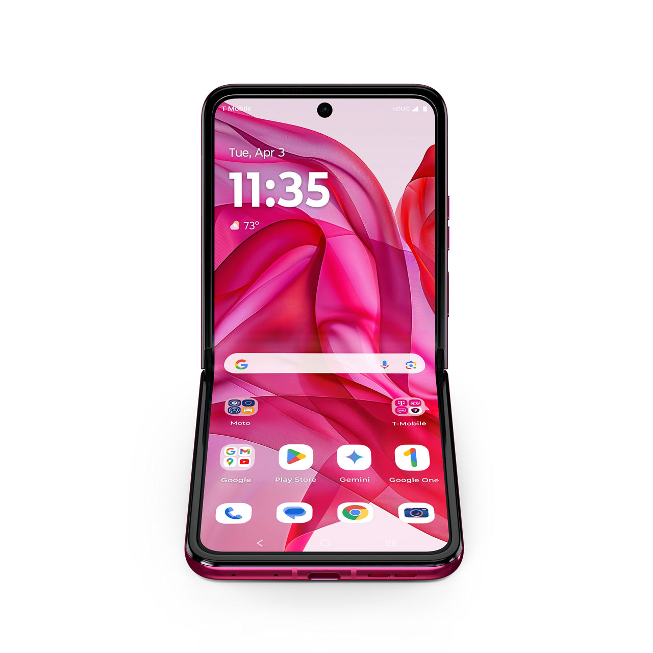 Motorola razr+ 2024 Front Hot Pink 2024-07-24