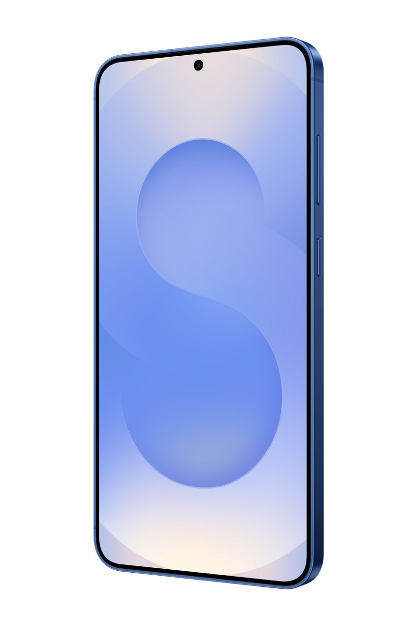 Samsung Galaxy S25 Plus Front Right Angle Navy 2025-02-07