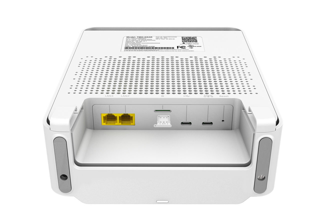 T-Mobile 5G Home Internet Gateway Gen-5 White Back Bottom SIM Open
