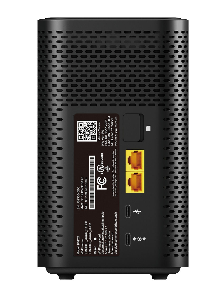T-Mobile Arcadyan 5G Gateway (KVD21) Black Back