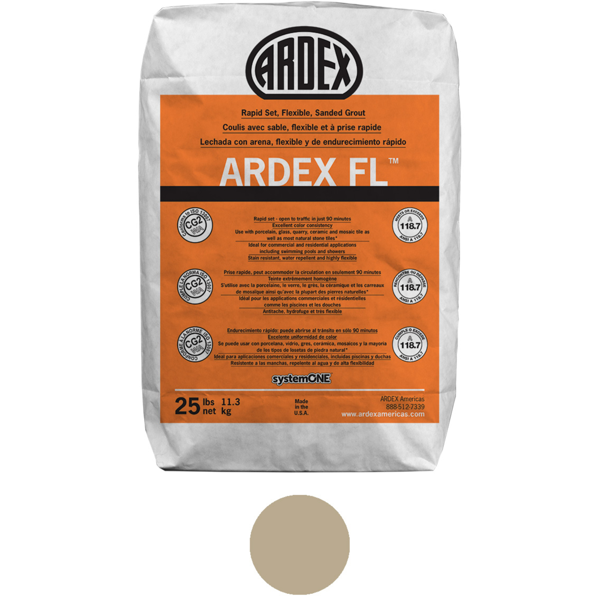 ARDEX FL08 Sanded Vintage Linen 25#