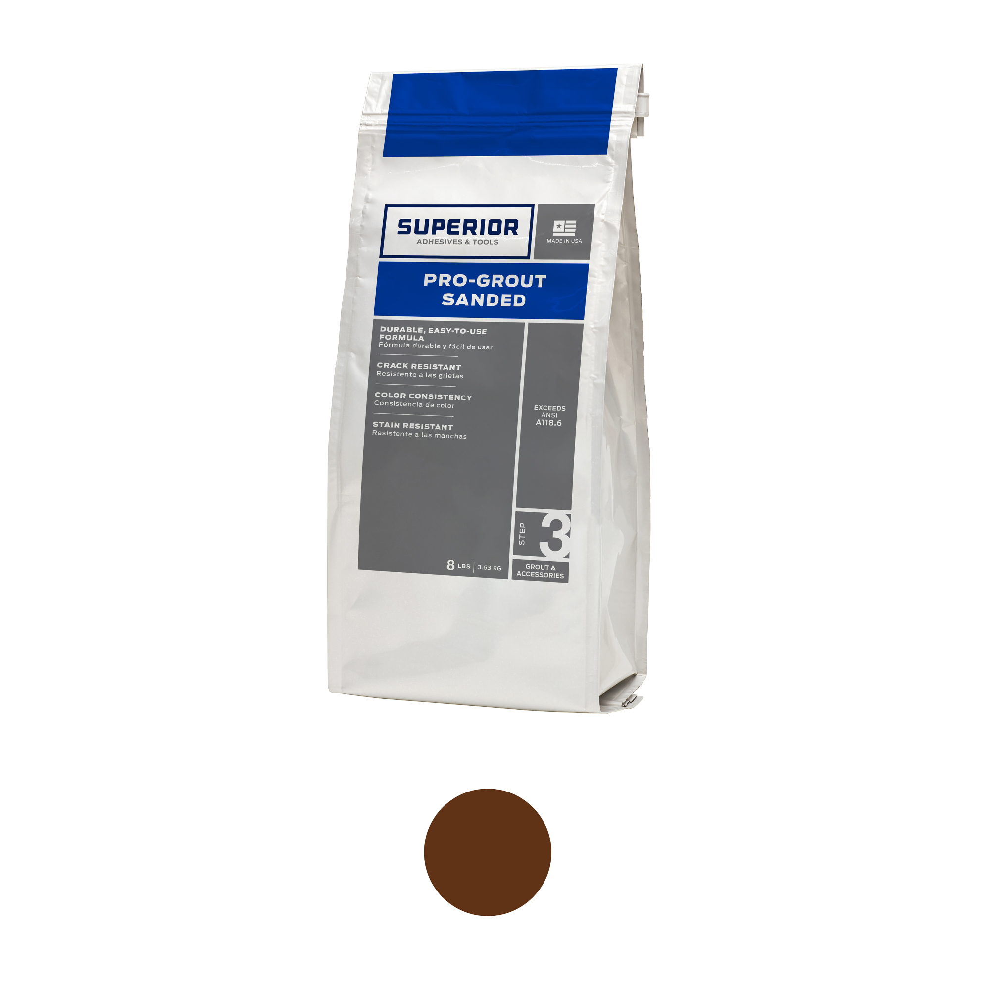 Pro Grout Tobaco Sanded 8 lb.