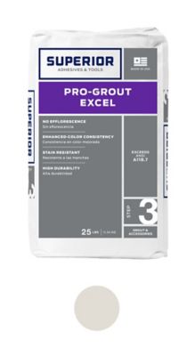 Superior Pro-Grout Excel Standard White - 25 lb. - The Tile Shop